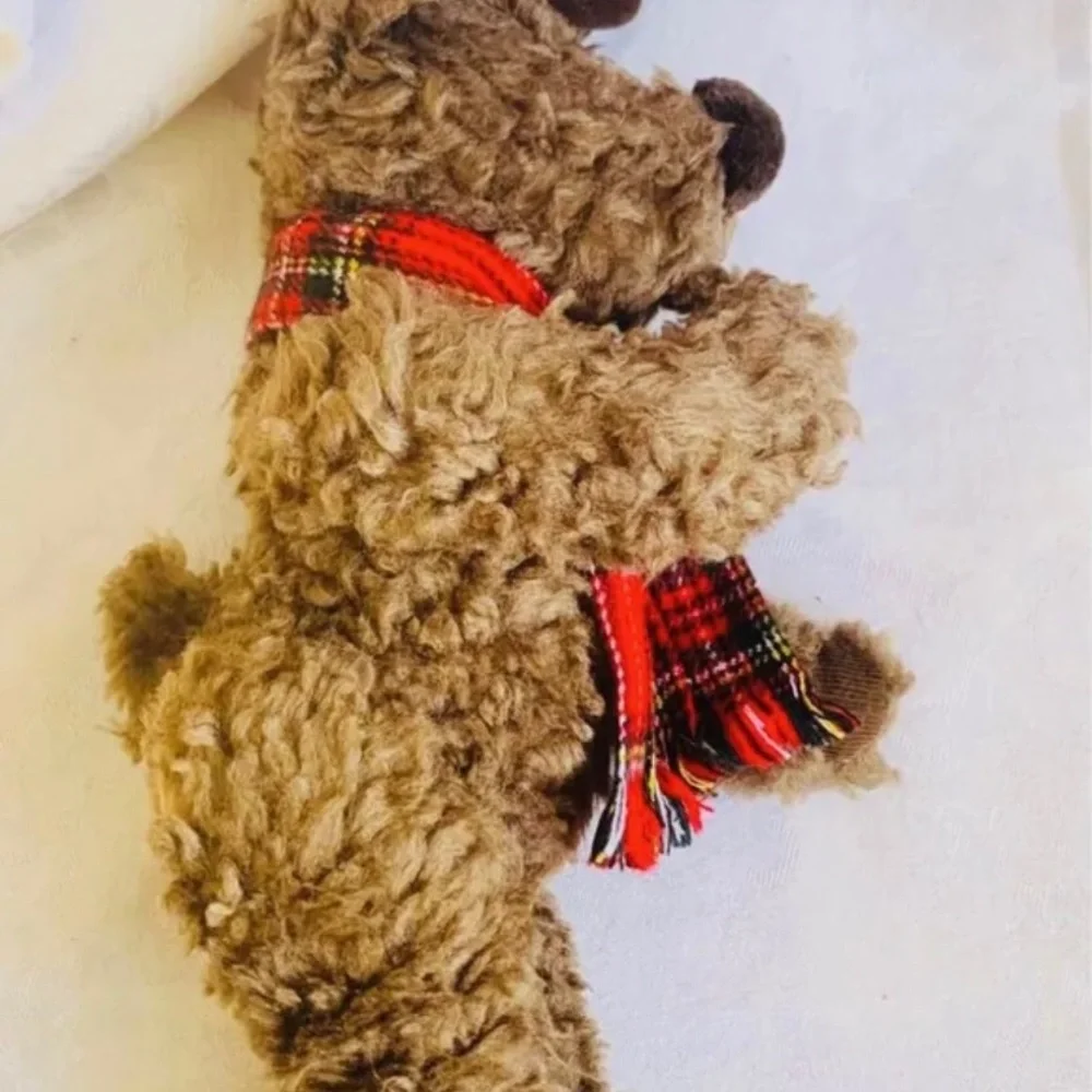 Russ Berrie Moose Plush with scarf named Buck Winter Christmas Stuffed Animal